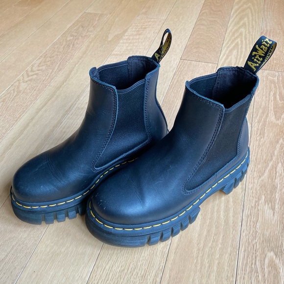 Dr Marten Audrick Nappa Leather Platform Chelsea Boots - Picture 7 of 7